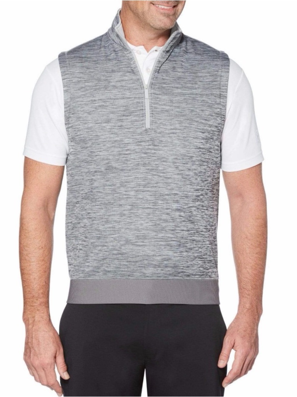 Callaway Weather Series Men's 1/4-Zip Golf Vest Men XL heathered gray‎